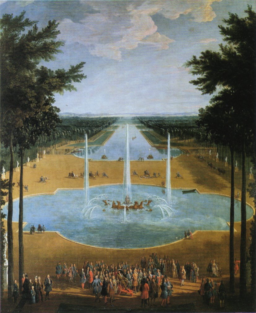 아폴론 분수(Bassin d'Apollon)와 대운하(Grand Canal)의 시작점